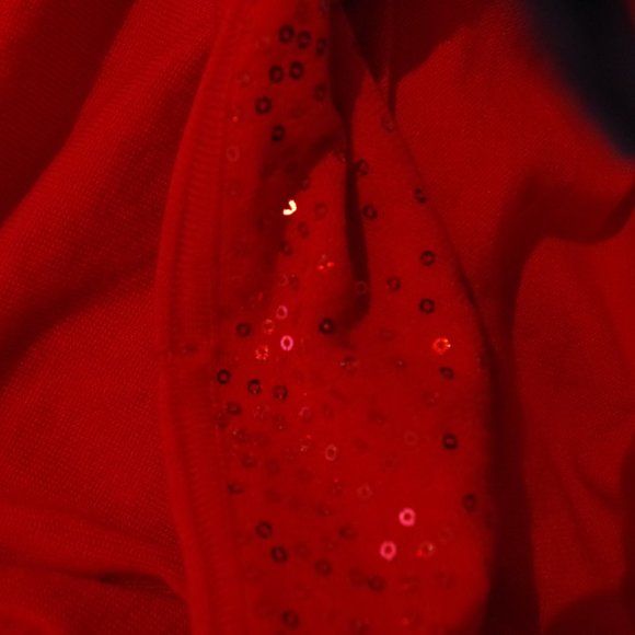 DKNY Draped Open Front Sequined Drape Front Cardigan- Sz XS/Sm - Picture 8 of 10